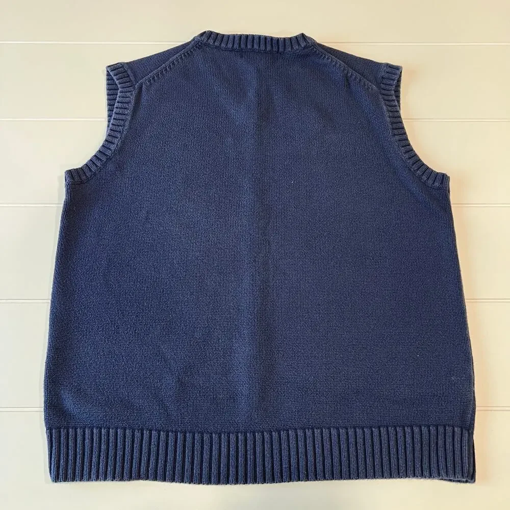 Polo Ralph Lauren Sweater Vest Kids size medium 8/10 Navy Blue